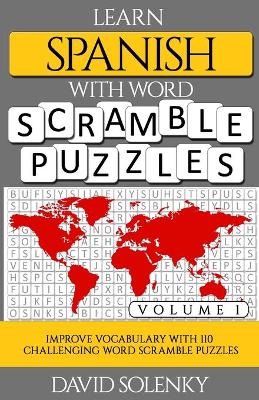 Book cover for Learn Spanish with Word Scramble Puzzles Volume 1