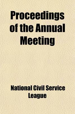 Book cover for Proceedings of the Annual Meeting