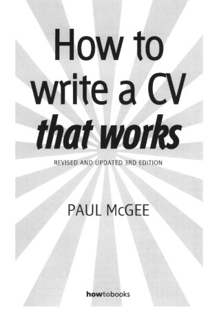 Cover of How to Write a CV That Works