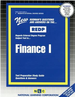 Book cover for FINANCE I