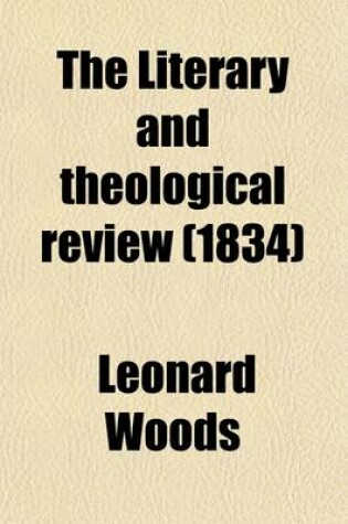 Cover of Literary and Theological Review Volume 1