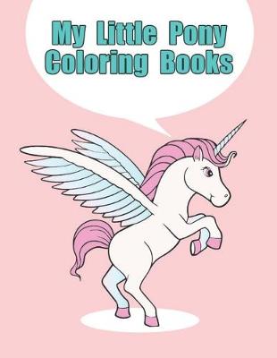 Book cover for my little pony coloring books