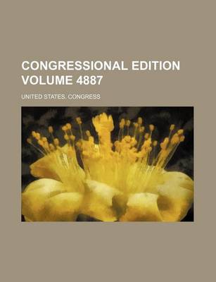 Book cover for Congressional Edition Volume 4887