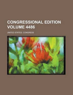 Book cover for Congressional Edition Volume 4486