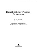 Book cover for Handbook for Plastics Processors