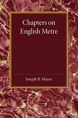 Book cover for Chapters on English Metre