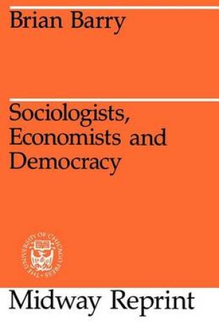 Cover of Sociologists, Economists, and Democracy