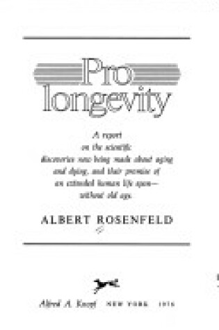 Cover of Prolongevity