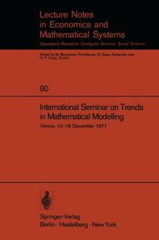 Cover of International Seminar on Trends in Mathematical Modelling