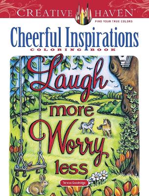 Book cover for Creative Haven Cheerful Inspirations Coloring Book