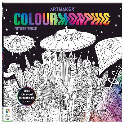 Book cover for Art Maker Colourmorphic Colouring Book Future Verse