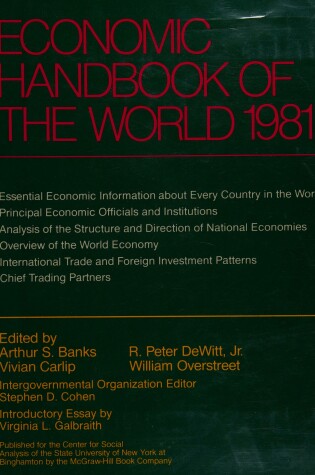 Cover of Economic Handbook of the World, 1981