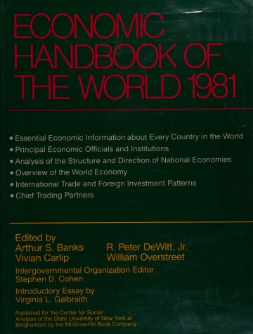 Book cover for Economic Handbook of the World, 1981