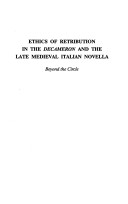 Cover of Ethics of Retribution in the "Decameron" and the Late Medieval Italian Novella