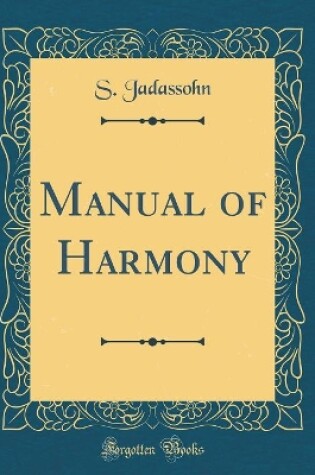 Cover of Manual of Harmony (Classic Reprint)