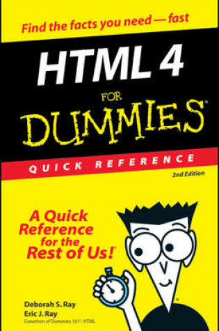 Cover of HTML for Dummies Quick Reference