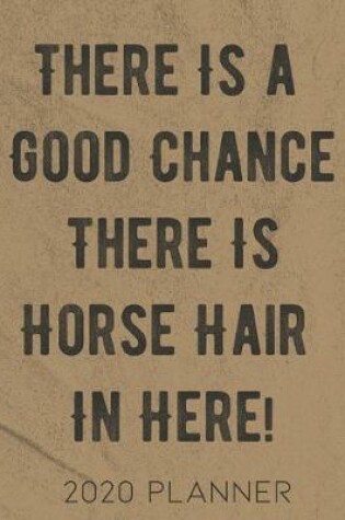 Cover of There Is A Good Chance There Is Horse Hair In Here 2020 Planner