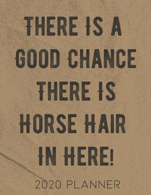 Book cover for There Is A Good Chance There Is Horse Hair In Here 2020 Planner