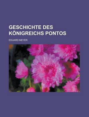 Book cover for Geschichte Des Konigreichs Pontos