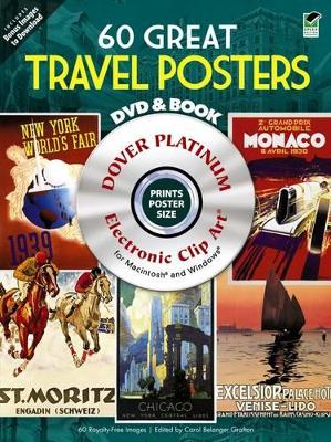 Book cover for 60 Great Travel Posters Platinum DVD and Book