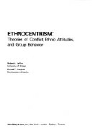 Cover of Ethnocentrism