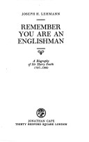 Cover of Remember You are an Englishman