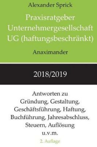 Cover of Praxisratgeber Unternehmergesellschaft UG (haftungsbeschrankt) 2018/2019