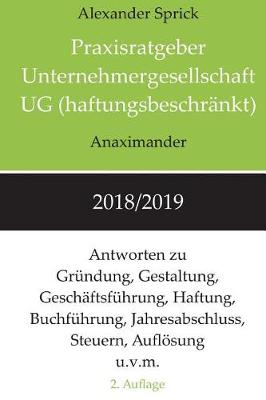 Book cover for Praxisratgeber Unternehmergesellschaft UG (haftungsbeschränkt) 2018/2019