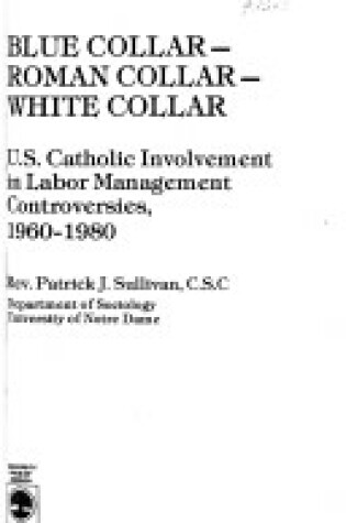 Cover of Blue Collar-Roman Collar-White Collar