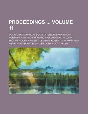 Book cover for Proceedings Volume 11