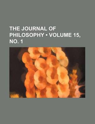 Book cover for The Journal of Philosophy