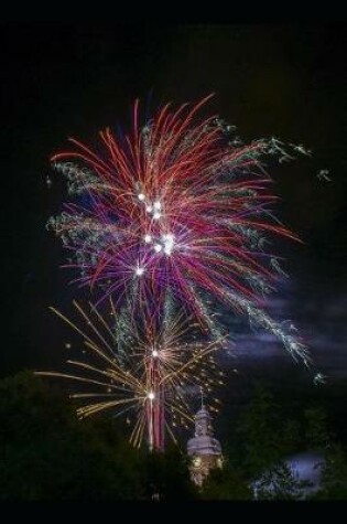 Cover of Shimmering Fireworks in the Night Sky Journal