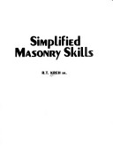 Cover of Simplified Masonry Skills
