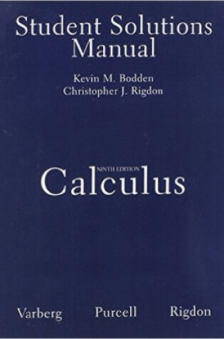 Cover of Student Solutions Manual for Calculus