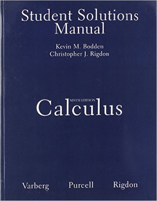 Book cover for Student Solutions Manual for Calculus