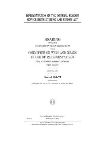 Cover of Implementation of the Internal Revenue Service Restructuring and Reform Act