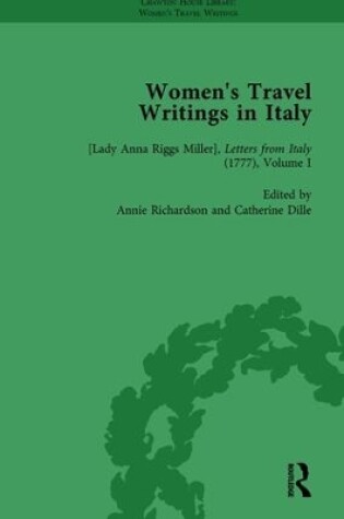 Cover of Women's Travel Writings in Italy, Part I Vol 1