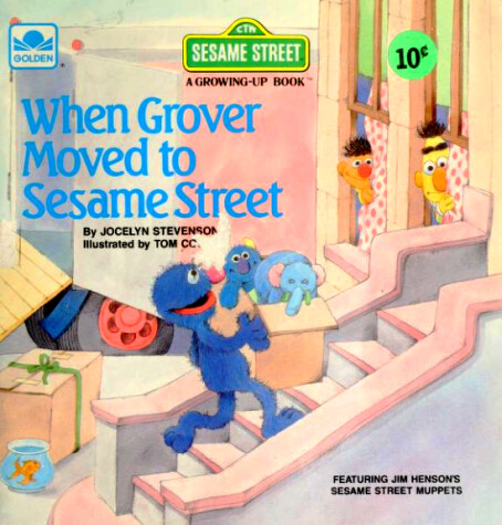 Book cover for When Grover Moved to Sesame Street