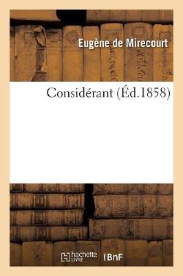 Cover of Considerant