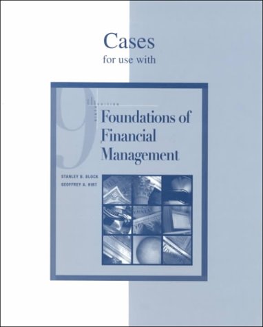 Book cover for Cases for Use with Foundations of Financial Management