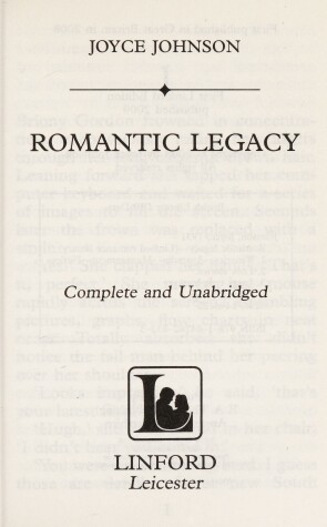 Book cover for Romantic Legacy