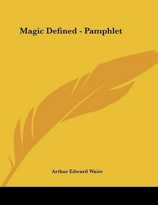 Book cover for Magic Defined - Pamphlet