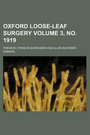 Cover of Oxford Loose-Leaf Surgery Volume 3, No. 1919