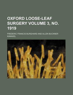 Book cover for Oxford Loose-Leaf Surgery Volume 3, No. 1919