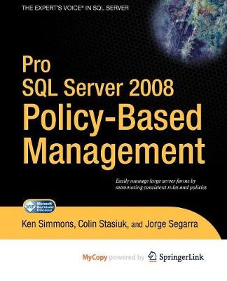 Book cover for Pro SQL Server 2008 Policy-Based Management