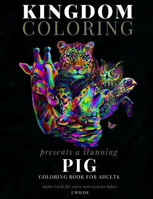 Book cover for A Pig Coloring Book for Adults