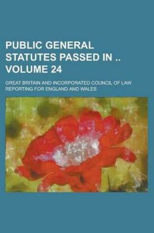 Cover of Public General Statutes Passed in Volume 24