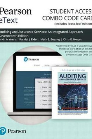 Cover of Pearson Etext for Auditing and Assurance Services -- Combo Card
