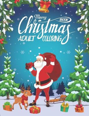 Book cover for Merry Christmas Adult Coloring Book