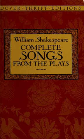Book cover for Complete Songs from the Plays
